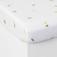 Простирадло на резинці з перкалю з принтом NEO IM