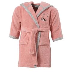 Халат дитячий махровийз органічної бавовни з каптуром та вишивкою FESTINE