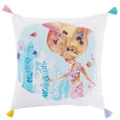 Квадратна наволочка з подвійним декором з бавовни CALLIOPE