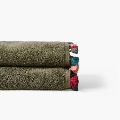 Махровий рушник для душу з бавовни ORANGERIE зелений