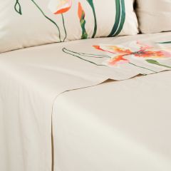 Простирадло з перкалю з принтом LYSIRIS різнобарвний