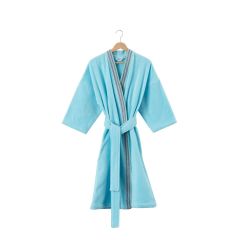 Жіночий махровий халат з коміром-кімоно DEMILUNE