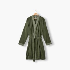 Чоловічий махровий халат з коміром-кімоно EPHELIA колір зелений 52x54