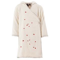 Халат дитячий махровийз органічної бавовни з каптуром та вишивкою RAPHIA