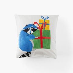 Квадратна наволочка з подвійним декором з органічної бавовни TADAM