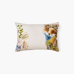 Прямокутна наволочка з органічної бавовни з подвійним декоромVULPINI колір різнобарвний 50x70