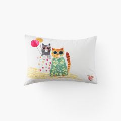 Наволочка прямокутна з декором з перкалю EUPHORY