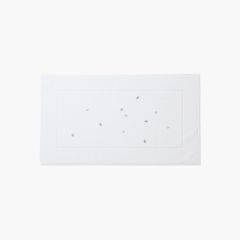 Махровий килимок для ванної з вишивкою EQUINOXE II колір білий 50x90