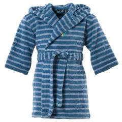 Дитячий жаккардовий халат з каптуром та вишивкою WEST